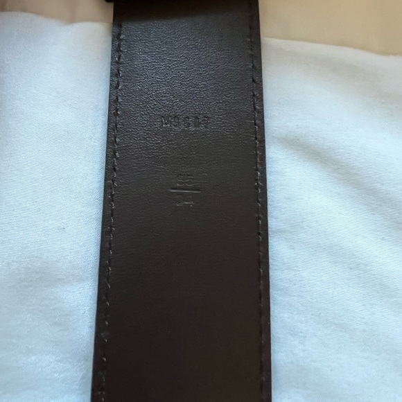 Louis Vuitton Men’s Belt - Damier Ebene Size 30 34/85cm - Picture 5 of 6